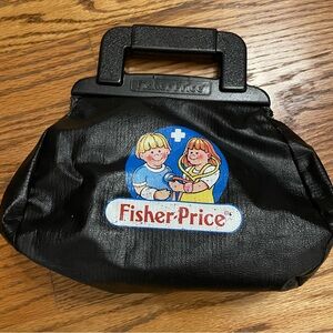 Vintage Fisher-Price Black Play Doctor Bag